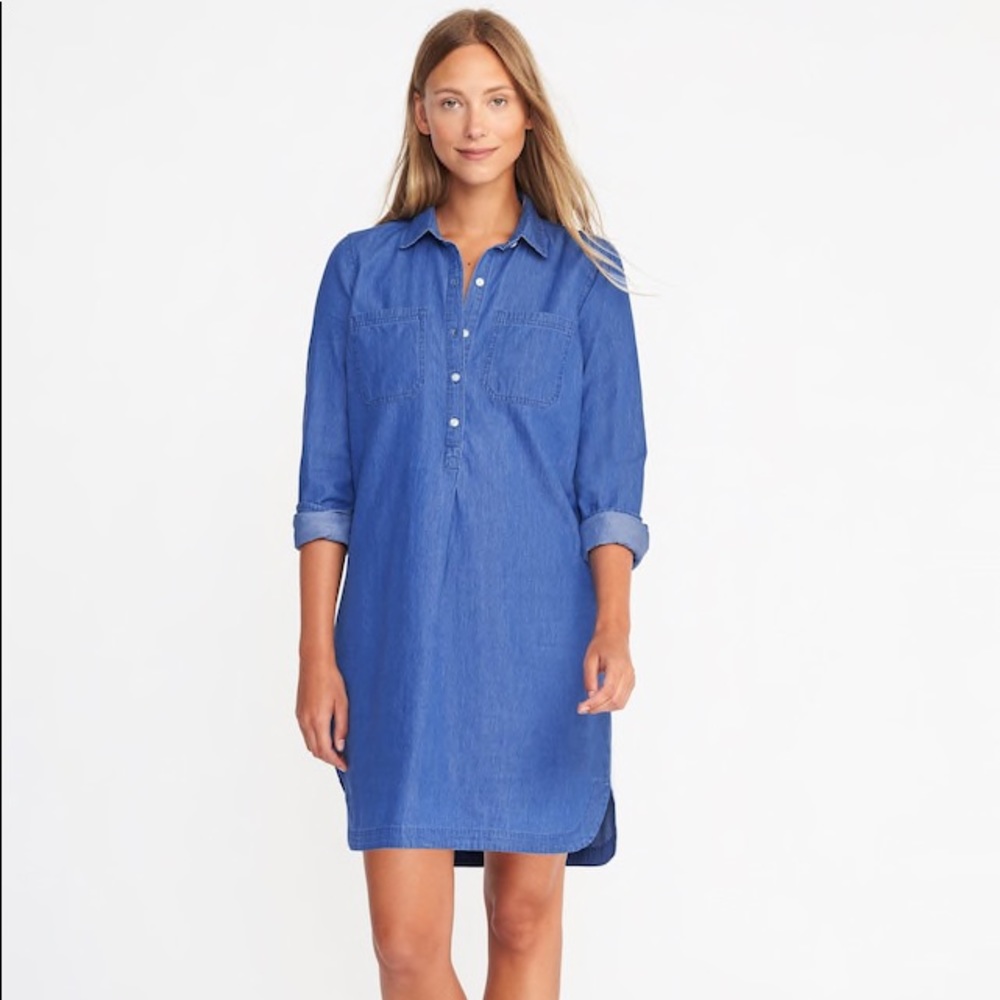 Old Navy Chambray Shirt Dress